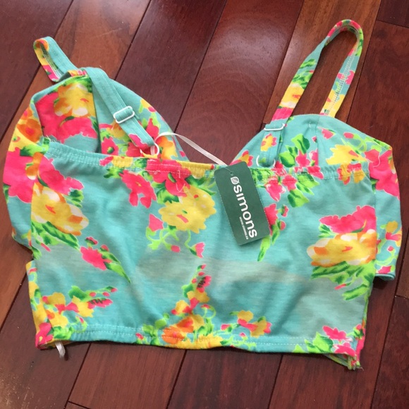 REVERSE Flower CROP Top Size Small - Picture 4 of 8